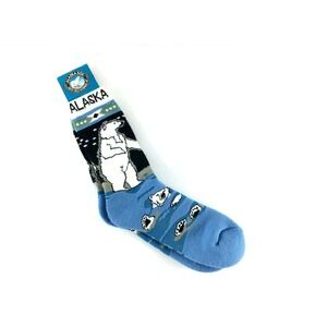 Alaska Sox 8yrs-Adult Arctic Circle Enterprises Warm Socks Polar Bear NWT
